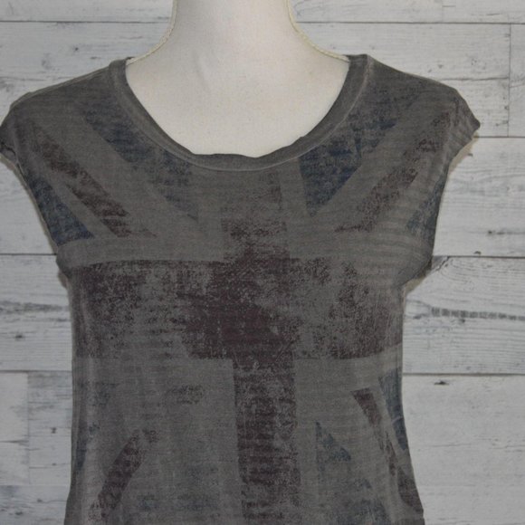 Black Bead Union Jack fringe tank top - Picture 3 of 5